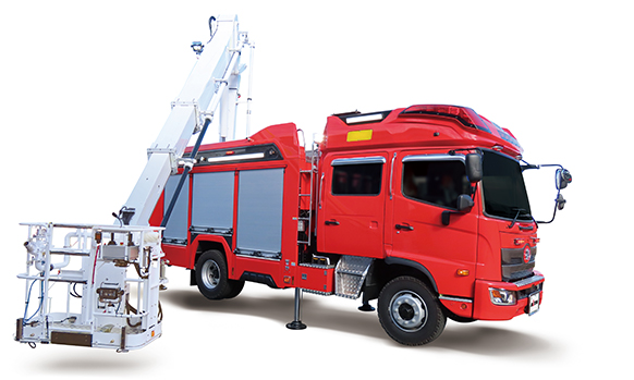 13mブーム付多目的消防ポンプ自動車 MVF : 2014年度 グッドデザイン賞受賞 / JIDA デザインミュージアムセレクション VOL.18